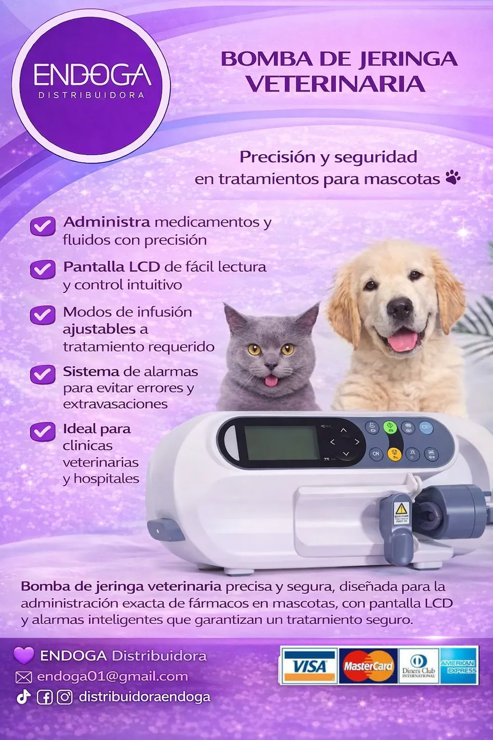 Bomba de jeringa veterinaria, Línea Veterinaria de Endoga
