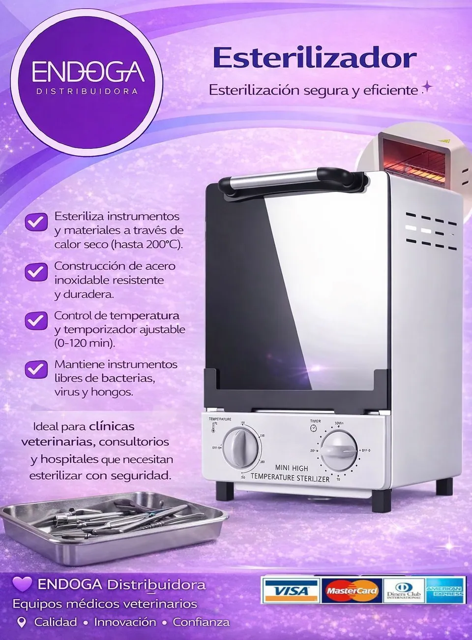 Esterilizador veterinario, Línea Veterinaria de Endoga