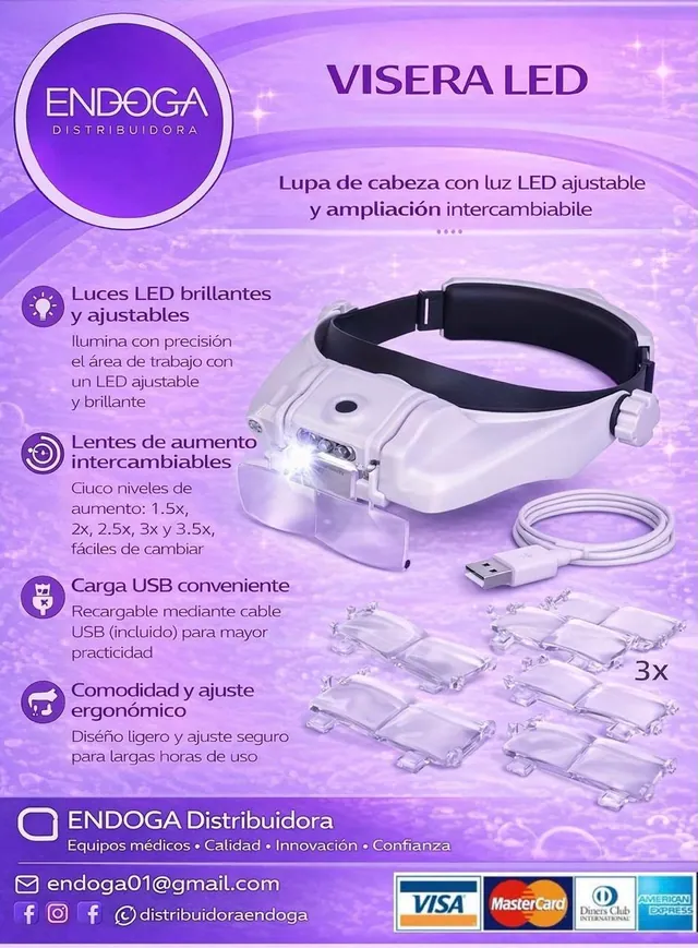 Visera LED, Línea Pharma de Endoga
