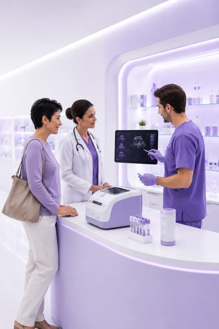 Profesionales utilizando equipos de la Línea Pharma